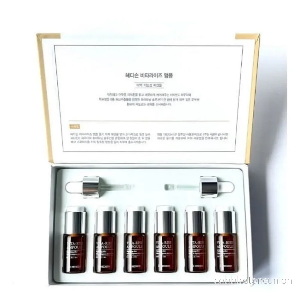 Set, Dr. Hedison, Vita Bright, Ljusgivande, Ampullbehandlingsserum, Hyperpigmentering, För ansiktet, Unisex, 6 st, 60 ml Set, Dr. Hedison, Vita Bright, Ljusgivande, Ampullbehandlingsserum, Hyperpigmentering, För ansiktet, Unisex, 6 st, 60 ml