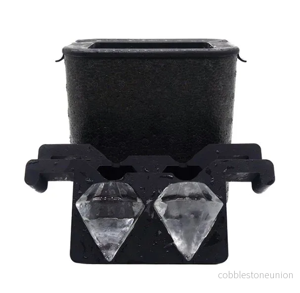 Form för kristallklar is-2 x diamant