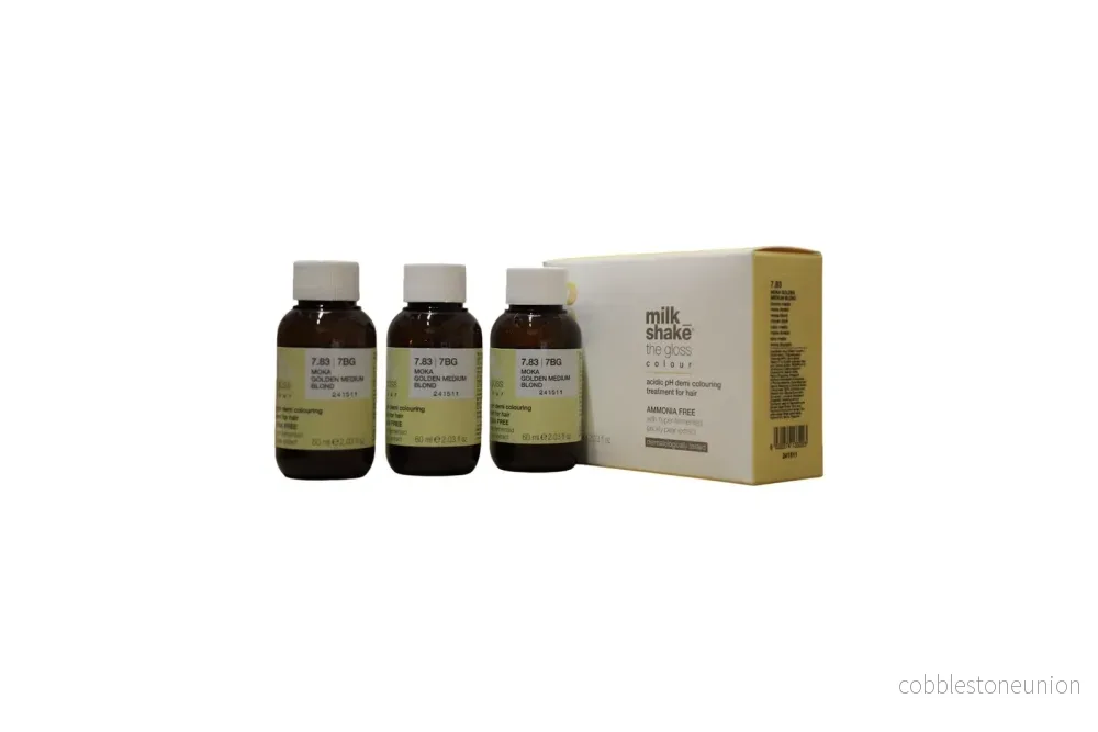 Set Trio, Milk Shake, Gloss, Semi-permanent hårfärg, 7.837BG, 3 st, 60 ml