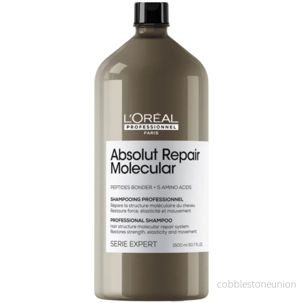 L’Oreal Professionnel, Serie Expert Absolut Repair Molecular, Hårschampo, Reparation, 1500 ml L’Oreal Professionnel, Serie Expert Absolut Repair Molecular, Hårschampo, Reparation, 1500 ml