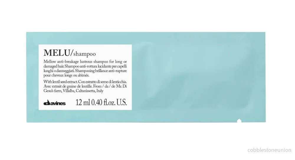 Set, Davines, Melu, Hårschampo, Mot brustet hår, 12 st, 12 ml Set, Davines, Melu, Hårschampo, Mot brustet hår, 12 st, 12 ml