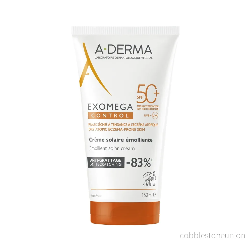 A-Derma, Exomega Control, Emollient, Cream, For face & body, SPF 50+, 150 ml