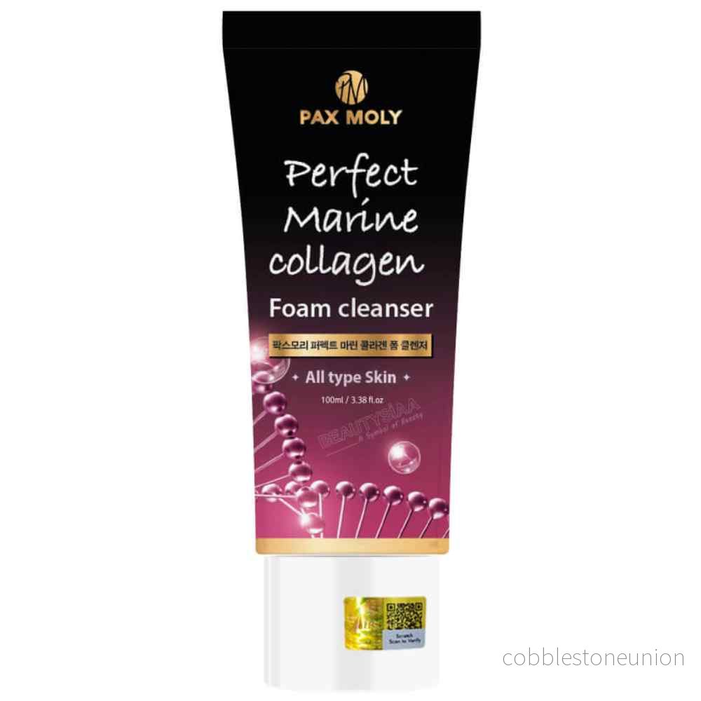PaxMoly, Perfect Collagen, Rengöring och återfuktning, Rengöringsskum, 100 ml