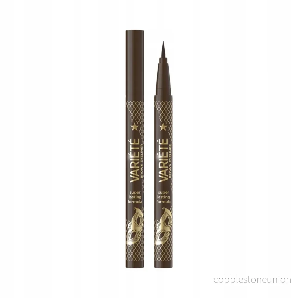Eveline Cosmetics, Variete, Precision Eyeliner Brush, Liquid Eyeliner, 02, Brown, 4 ml Eveline Cosmetics, Variete, Precision Eyeliner Brush, Liquid Eyeliner, 02, Brown, 4 ml