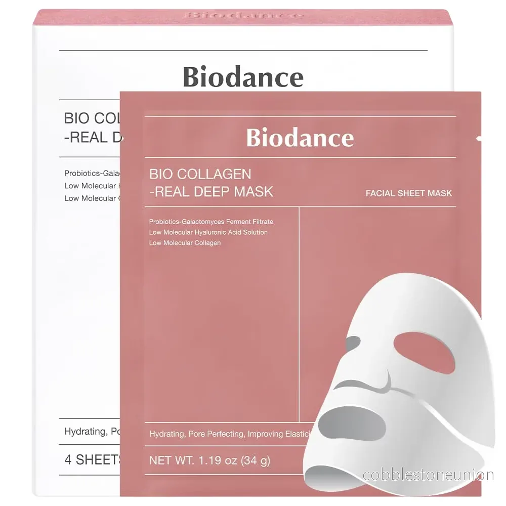 Set, Biodance, Collagen, Porminimering, Ansiktsmask, För ansiktet, 4 st, 34 g Set, Biodance, Collagen, Porminimering, Ansiktsmask, För ansiktet, 4 st, 34 g