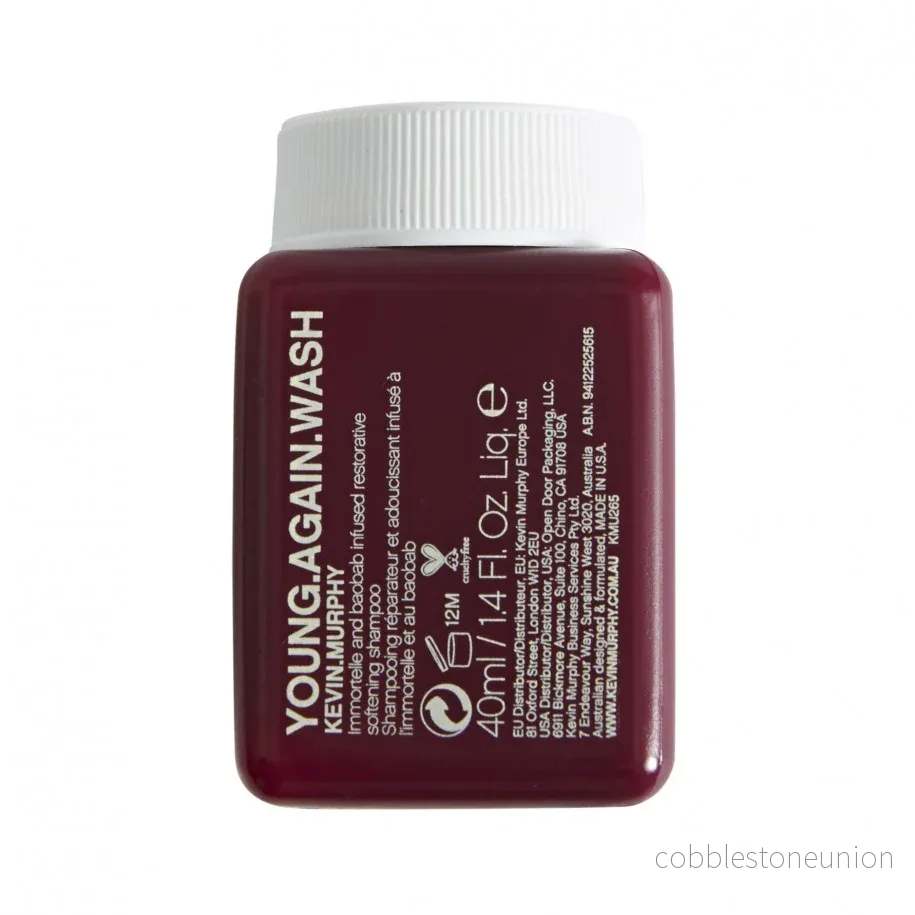 Kevin Murphy, Young Again Wash, Hårschampo, Återställer, 40 ml Kevin Murphy, Young Again Wash, Hårschampo, Återställer, 40 ml
