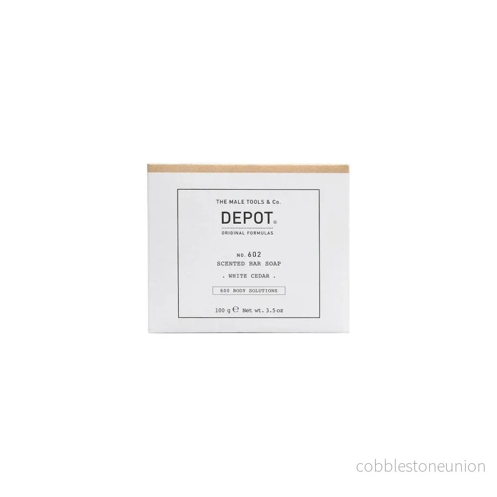 Depot, 600 Body Solutions No. 602, Botanical complex, Cleansing, White cedar, Scented soap, 100 g