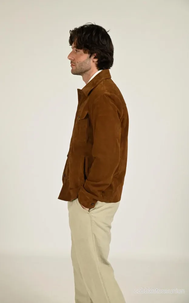 Windham Tobacco Suede Jacket - Men - Bild 3