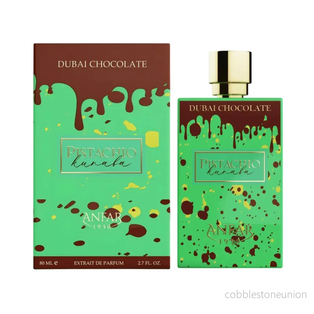Anfar, Dubai Chocolate – Pistachio Kunafa, Parfymextrakt, Unisex, 80 ml Anfar, Dubai Chocolate – Pistachio Kunafa, Parfymextrakt, Unisex, 80 ml