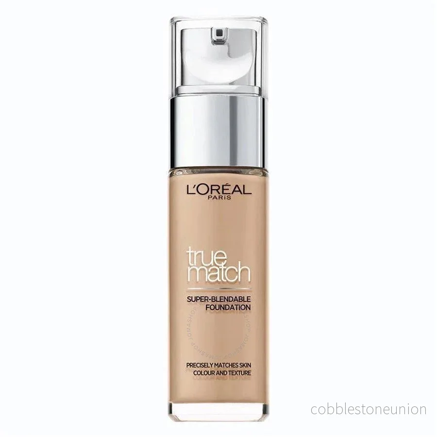 L'Oreal Paris, True Match Super-Blendable, Naturlig medeltäckning, Flytande foundation, 4N, Beige, SPF 17, 30 ml