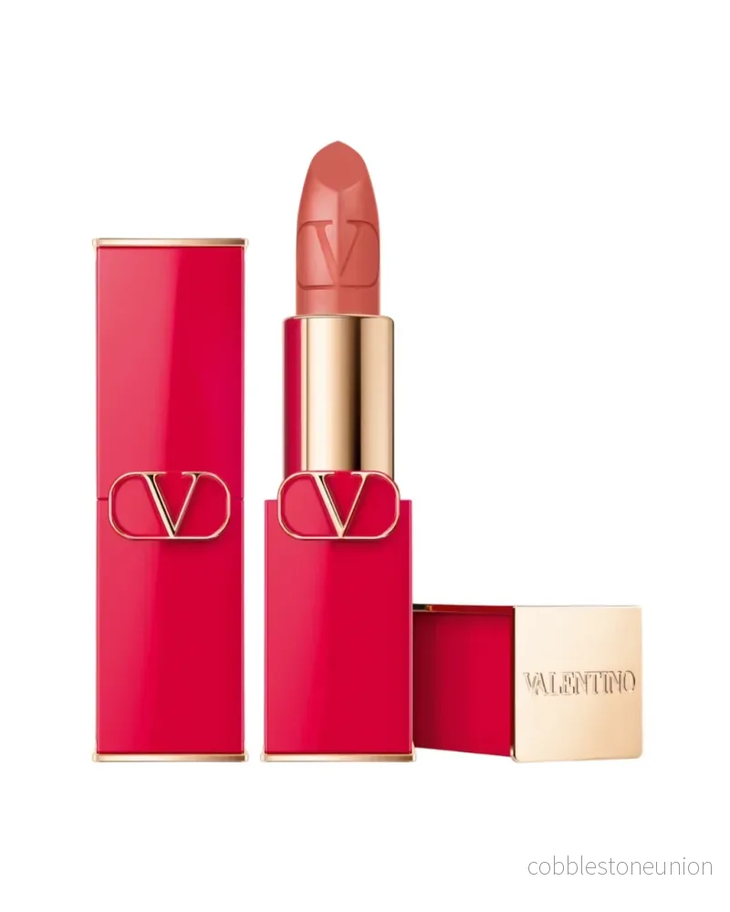 Valentino, Rosso, Satinfinish, Krämigt läppstift, 106A, Påfyllningsbar, 3,5 g