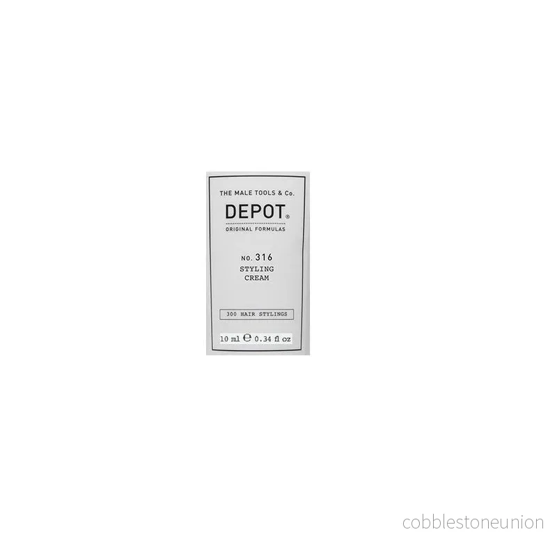 Depot, 300 Hair Stylings No. 316, UV-filter, Hårstylingskräm, Medelstark stadga, 10 ml