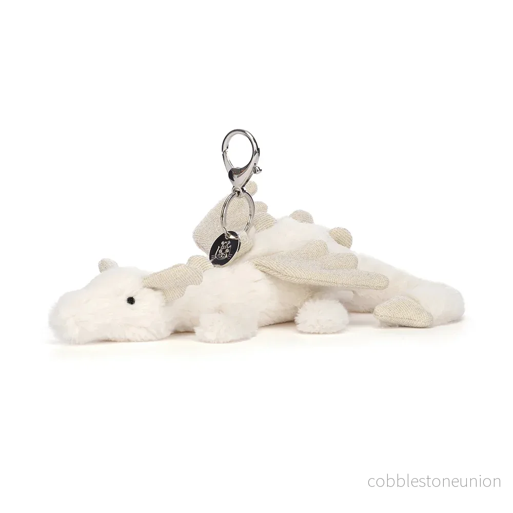 Jellycat – Snow Dragon Bag Charm Jellycat – Snow Dragon Bag Charm