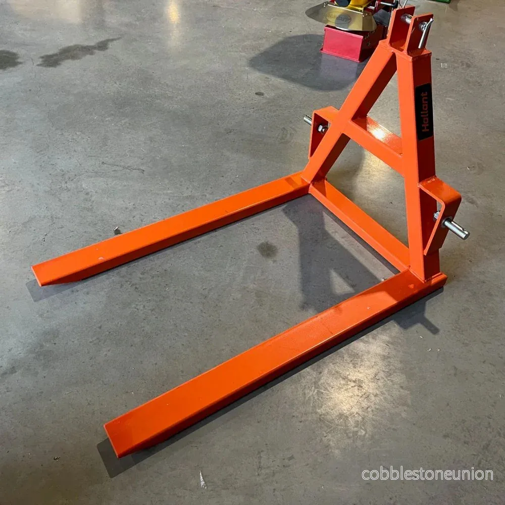Pallgaffel för trepunktslyft för traktor med maxlast 1 000 kg - Bild 2