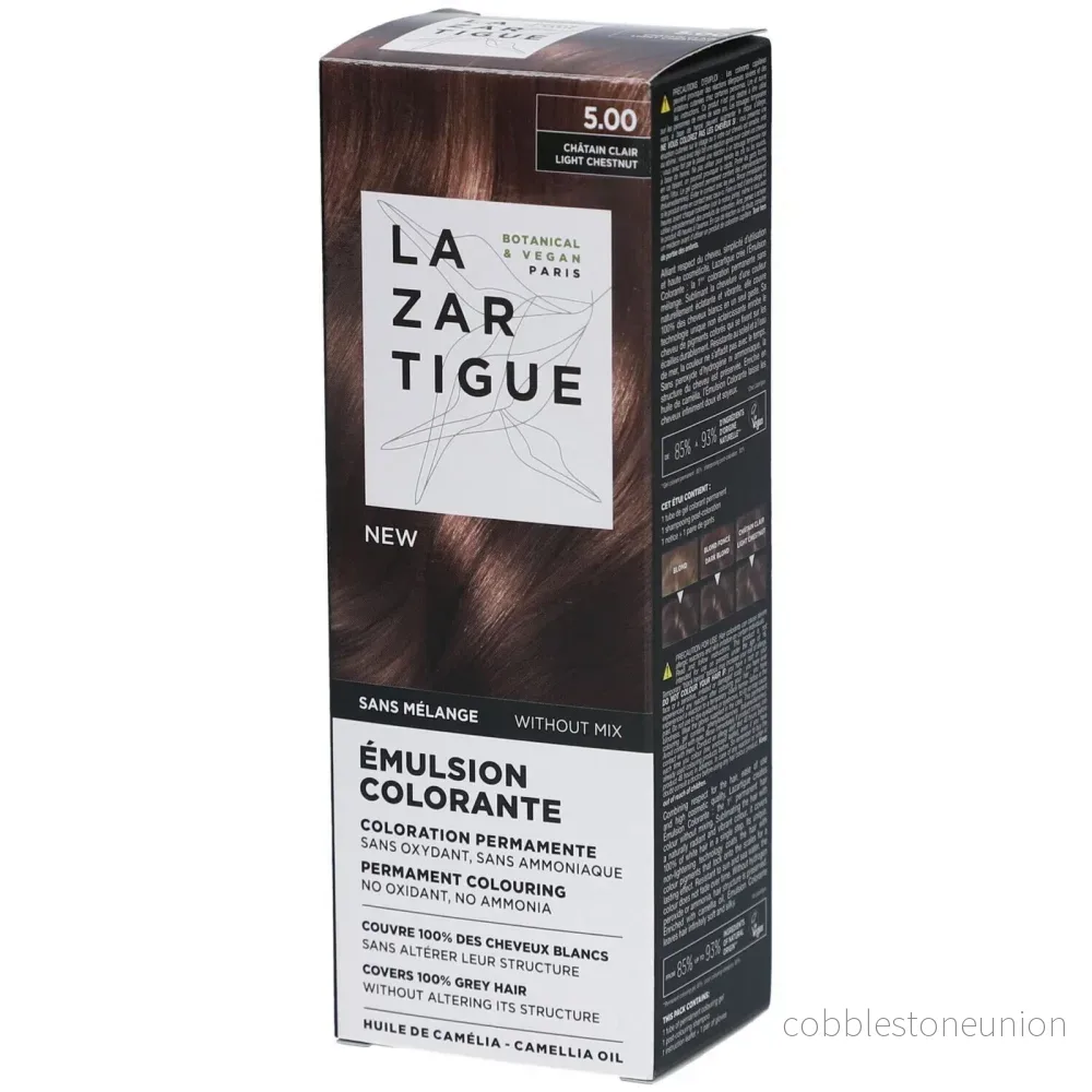 Lazartigue, Emulsion Colorante, Permanent hårfärg, 5.00 Ljus kastanj, 60 ml Lazartigue, Emulsion Colorante, Permanent hårfärg, 5.00 Ljus kastanj, 60 ml