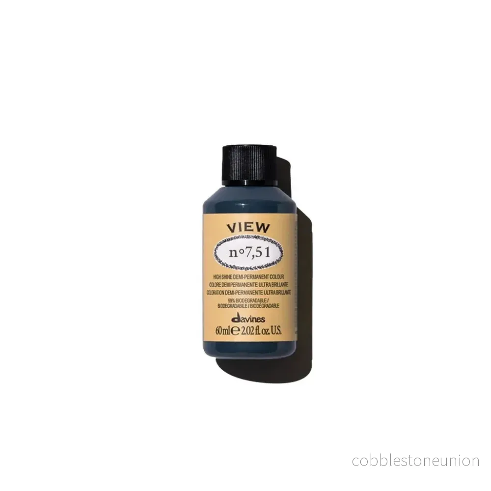 Davines, View, Hair Dye Cream Toner, 7.51, 60 ml Davines, View, Hair Dye Cream Toner, 7.51, 60 ml