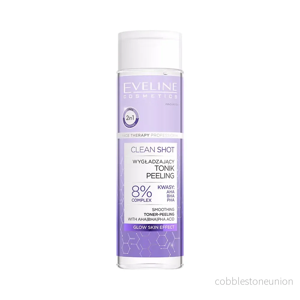 Eveline Cosmetics, Clean Shot, Peeling, Ansiktsvatten, För ansiktet, 200 ml