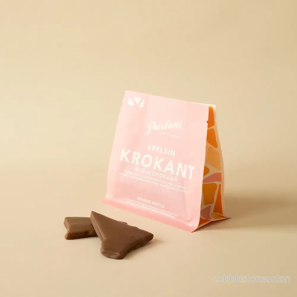 brittle ORANGE milk chocolate 70 grams