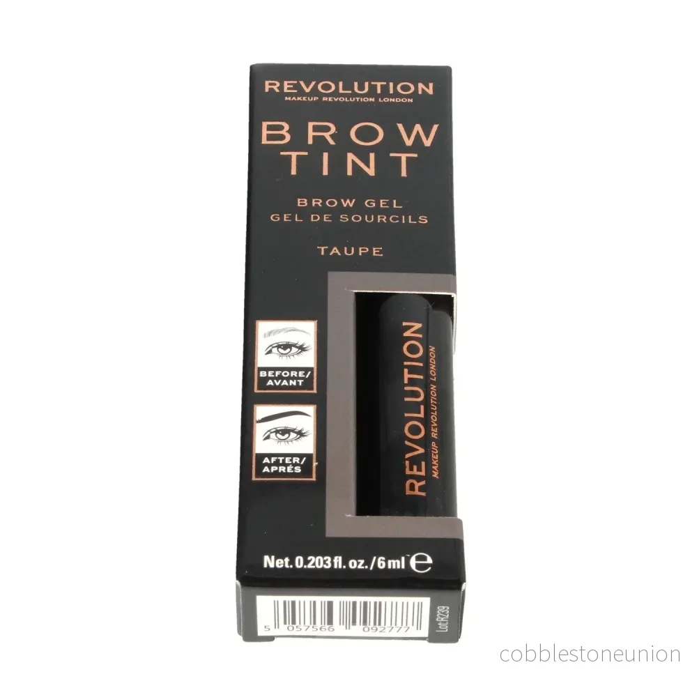 Makeup Revolution, Brow Tint, Eyebrow Gel, Taupe, 6 ml Makeup Revolution, Brow Tint, Eyebrow Gel, Taupe, 6 ml