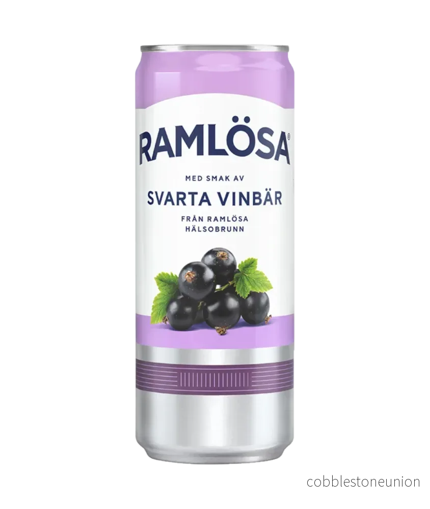 Ramlösa Svarta Vinbär 33cl burk 20-pack