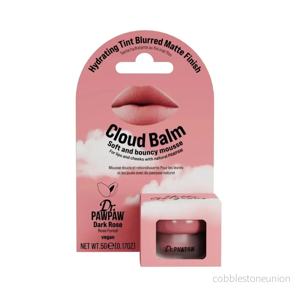 Dr. PawPaw, Cloud Balm, Matte & Smoothing, Krämrouge, Dark Rose, 5 g Dr. PawPaw, Cloud Balm, Matte & Smoothing, Krämrouge, Dark Rose, 5 g