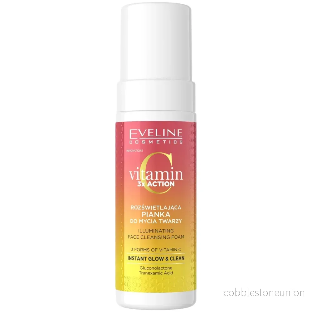 Eveline Cosmetics, Vitamin C 3x Action, Lystergivande, Rengöringsskum, 150 ml