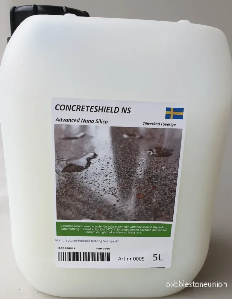 Concrete Shield NS 5 L – Nanosilica Betongskydd & Fläckskydd för Betonggolv (50–100 m²) Concrete Shield NS 5 L – Nanosilica Betongskydd & Fläckskydd för Betonggolv (50–100 m²)
