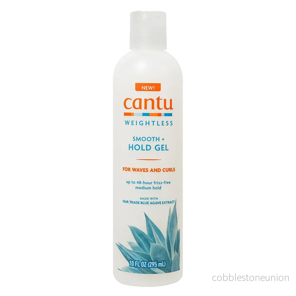 Cantu, Weightless Smooth + Hold, Agave, Hair Styling Gel, Anti Frizz, Medium Hold, 295ml