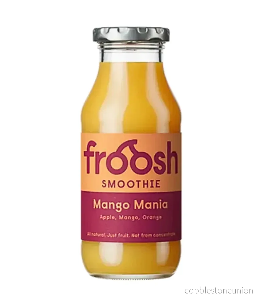 Froosh Smoothie Mango Mania 25cl glas 12-pack Froosh Smoothie Mango Mania 25cl glas 12-pack