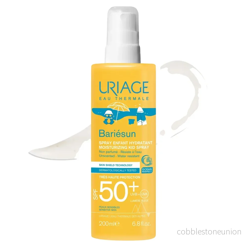 Uriage, Bariesun, Solskydd, Solkrämsspray, SPF 50+, 200 ml
