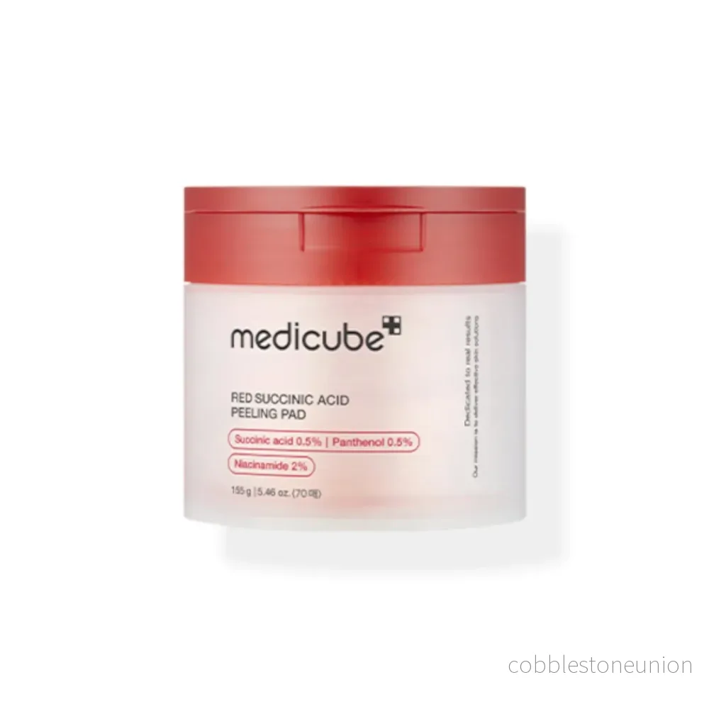 Medicube, Red Succinic Acid Peeling Pad, Exfoliering, Tonic lotion, Ansikte, 70 st, 155 g