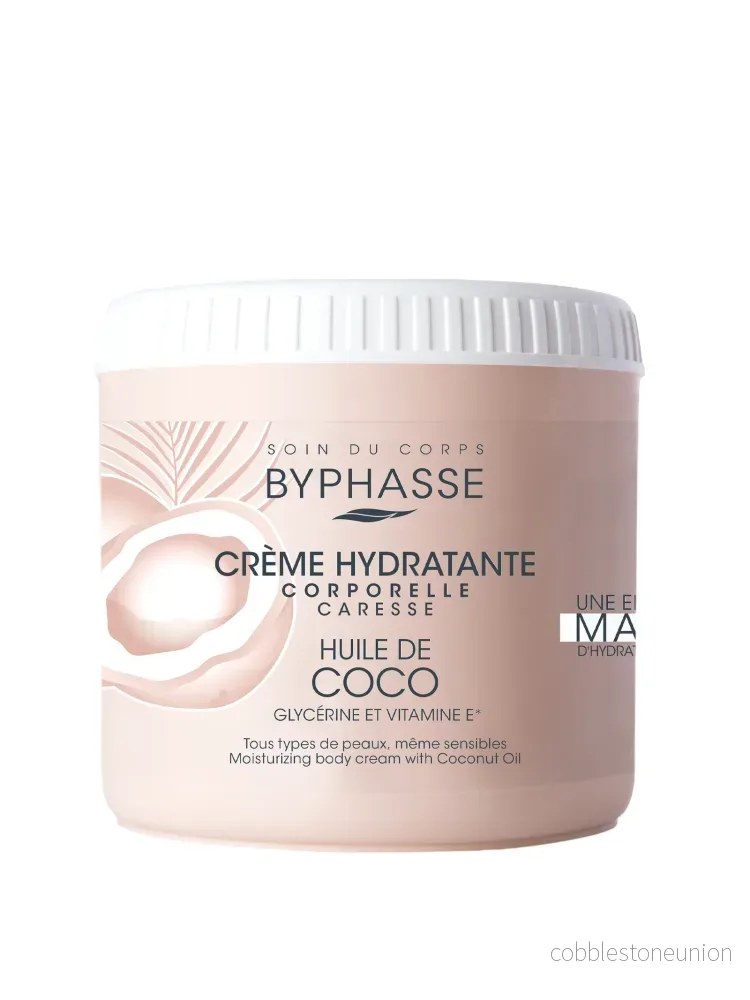 Byphasse, Coconut Oil, Moisturising, Body Cream, 500 ml