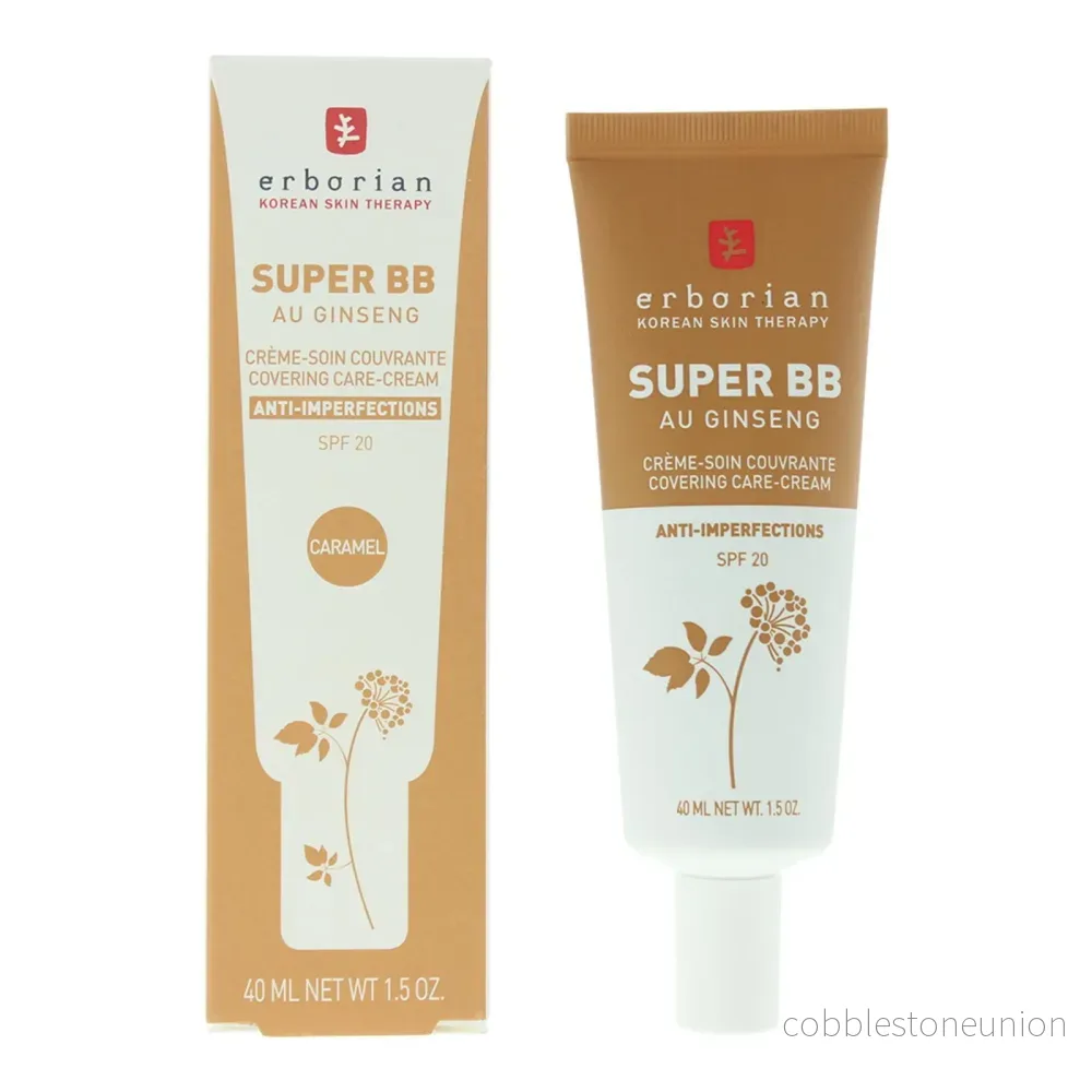 Erborian, Super BB, Ginseng, Hög täckning, BB-kräm, 20, Karamell, SPF 20, 40 ml - Bild 2