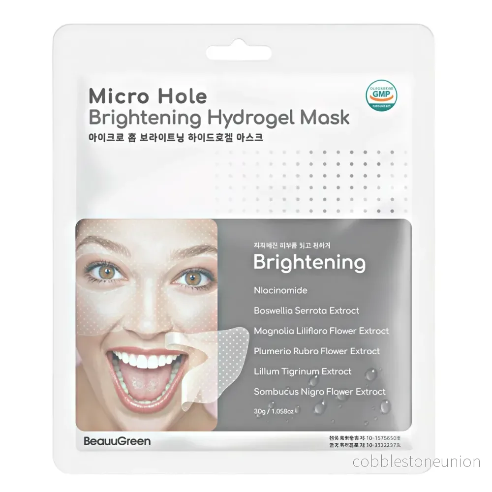 Beauugreen, Beauugreen, Hydrogel, Upplysning, Ansiktsmask, För ansiktet, 23 g Beauugreen, Beauugreen, Hydrogel, Upplysning, Ansiktsmask, För ansiktet, 23 g