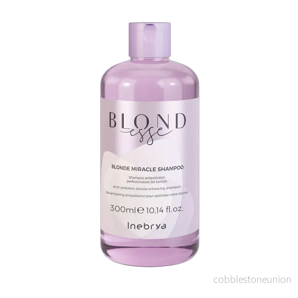 Inebrya, Blonde Miracle, Schampo, För neutralisering av gula toner, 300 ml
