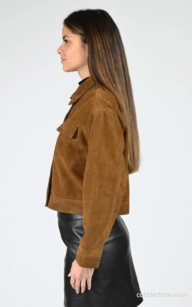Caramel LCW Mandy Short Suede Jacket - Women - Bild 3
