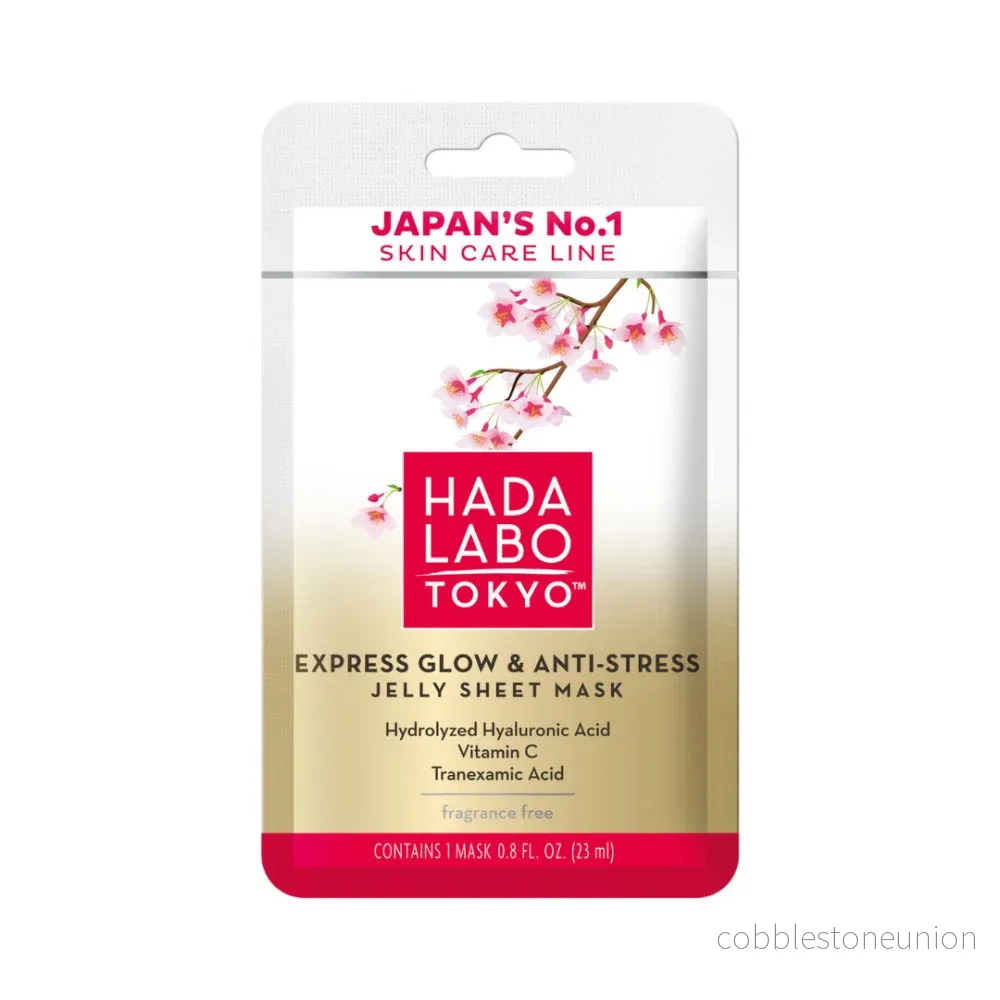 Hada Labo Tokyo, Premium, Hyaluronic Acid, Radiance & Anti-stress, Facial Mask, Face, Day, 23 ml